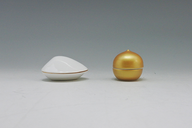 オレンジ 魚型 陶器 珍味入れ　蓋付き 約10cm 24個 オレンジ 魚型 陶器 珍味入れ 蓋付き 約10cm 24個 陶器 珍味入れ