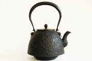 鋳鉄製 鉄瓶 花模様 ドラゴンハンドル 鉄瓶 castiron kettles