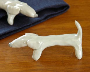 雲石窯　砥部焼犬のハクちゃん