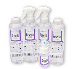 リセッティア4本組（210ml×4本、携帯ミニスプレー30ml×１）・スプレイヤー2本