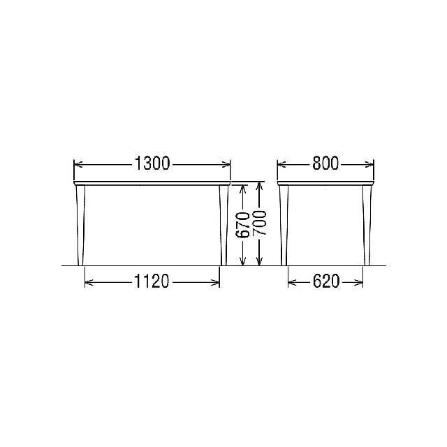 ダイニングテーブル1300｜オフィシャルショップ｜カリモク60