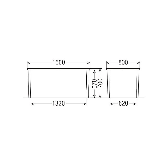 カリモク60+  ダイニングテーブル1500 ピュアビーチ カリモク60+ ダイニングテーブル1500 ピュアビーチ［D36544AE