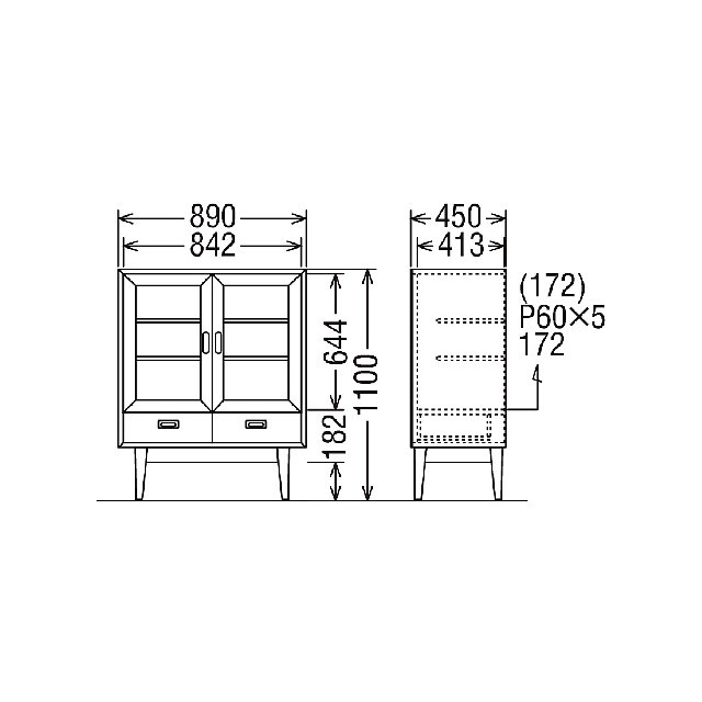 オールドカリモク　スリムカップボード特別バーゲンセール カップボード｜オンラインストア｜カリモク60オフィシャルショップ