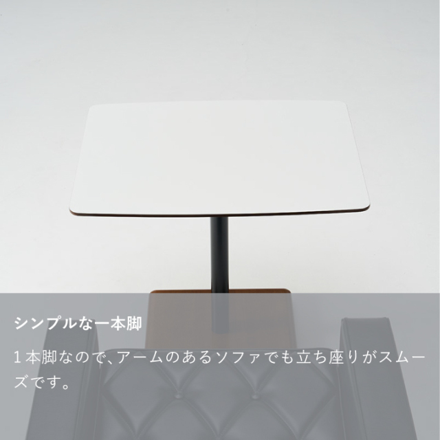 E740\"　カリモク60+　 カフェテーブル　ホワイト/ウォールナット カリモク60+ カフェテーブルホワイト/ウォールナット色 | Plain