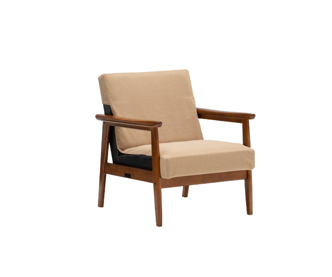 Ｋチェア　１シーター用カバー　クリンプベージュ