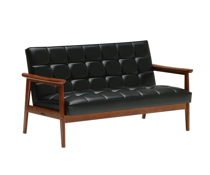 Ｋチェア　２シーター　スタンダードブラック