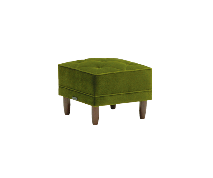 オットマン　モケットグリーン