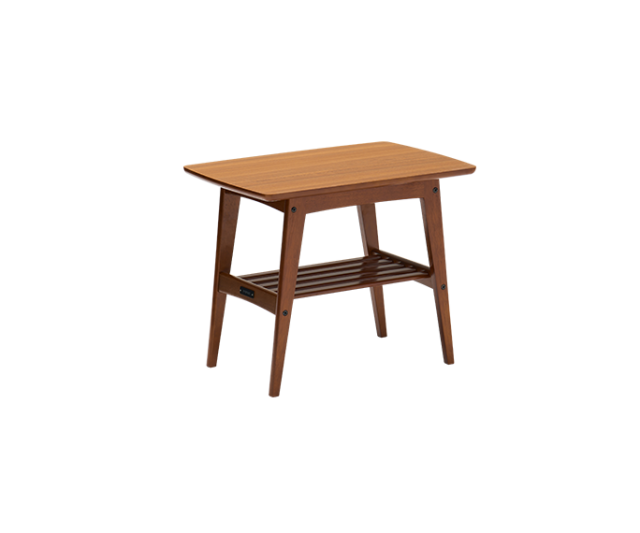 サイドテーブル　ウォールナット（トップ：メラミン化粧板）