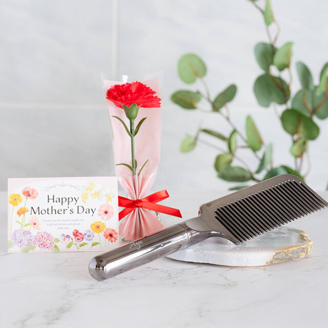 【母の日】MEDULLA （メデュラ） ウルトラシャインコーム 名入れヘアコーム 髪が絡まりにくい サロン級の仕上がりヘアコーム UL