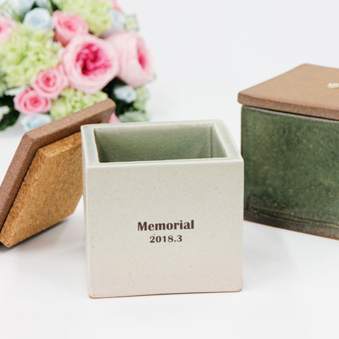 誕生日プレゼントや結婚記念日におすすめの信楽焼　名入れ 小箱 Angel