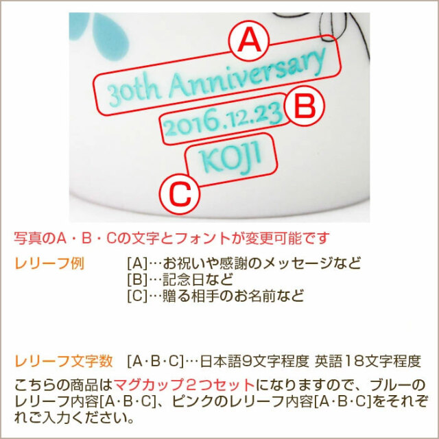 名入れペアマグ アラモードを出産祝いの贈り物に 名入れプレゼント専門店karin