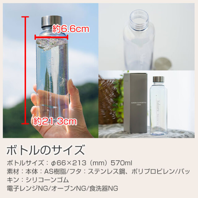 ボトルのサイズ