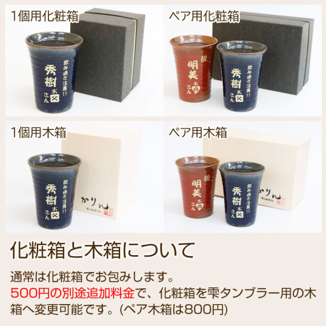 化粧箱と木箱について