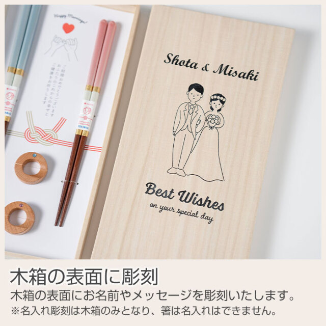 木箱の表面に彫刻