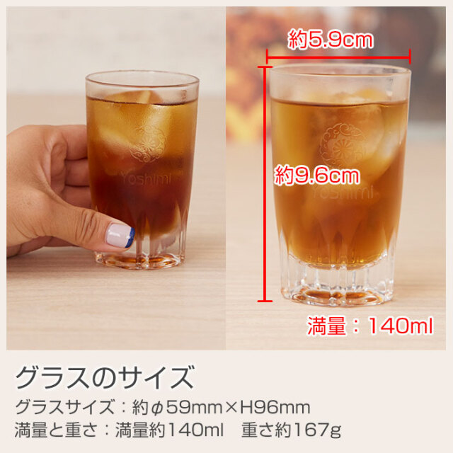 グラスのサイズ