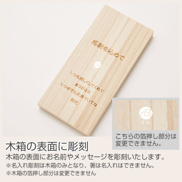 木箱の表面に彫刻