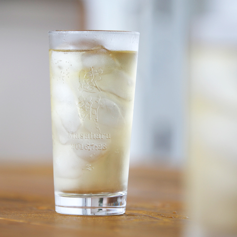記念品や誕生日などにハイボールグラス　スタンダード（横）