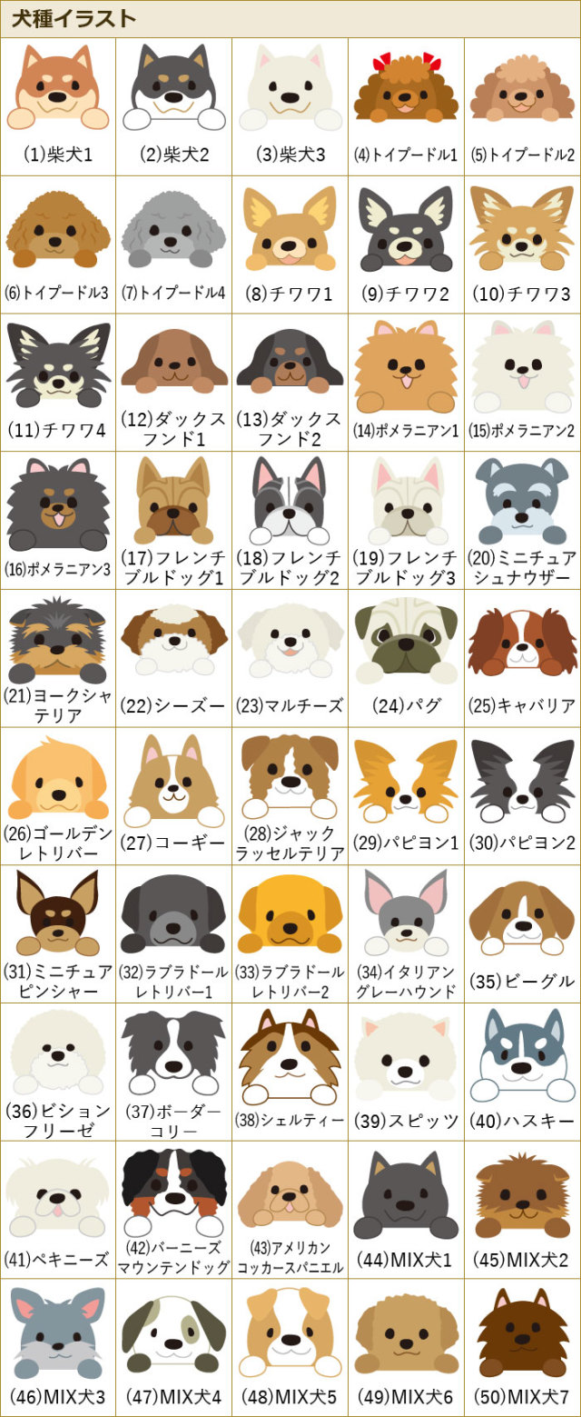 可愛いワンちゃんのイラストが入るマグ・うちの子マグ 名入れマグカップ オリジナルプリント｜名入れプレゼントKARIN