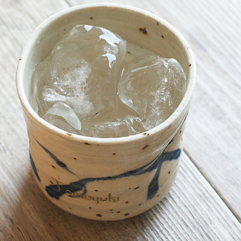 信楽焼名入れロックカップ　ライン