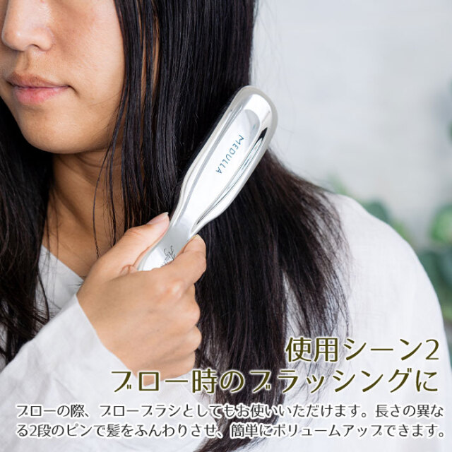 使用シーン2：ブロー時のブラッシングに