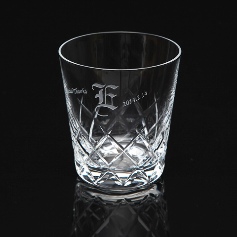 オンザロックグラス イニシャル