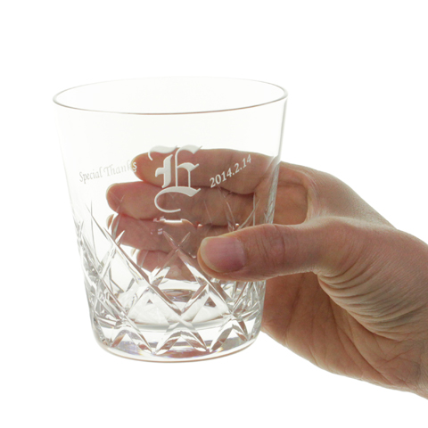 オンザロックグラス イニシャル