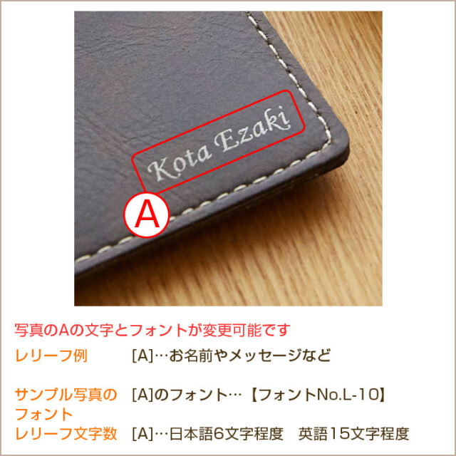 パスケースのレリーフ内容