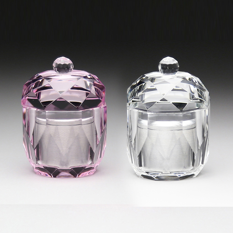 御遺骨収納（クリア）(ピンク）ペット位牌のペット仏器