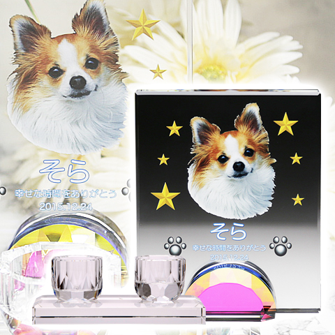 メモリアルクリスタル　オブロング　PHOT用　仏器・茶湯器セット