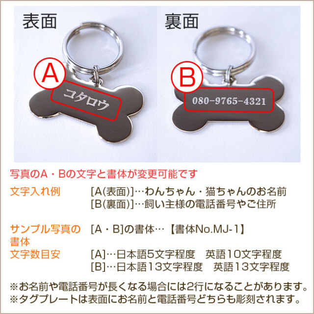 名入れ彫刻でオーダーメイドのペット用迷子札｜名入れプレゼント