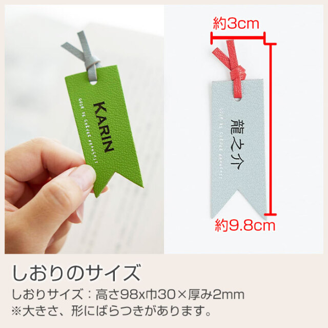 しおりのサイズ