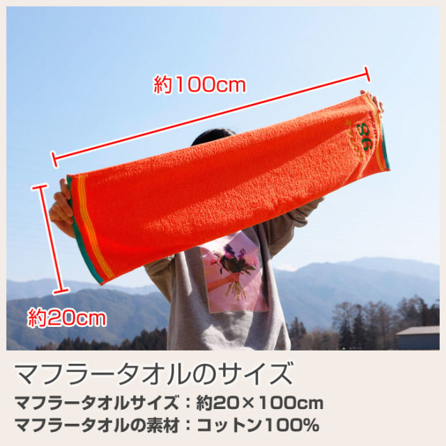 マフラータオルのサイズ