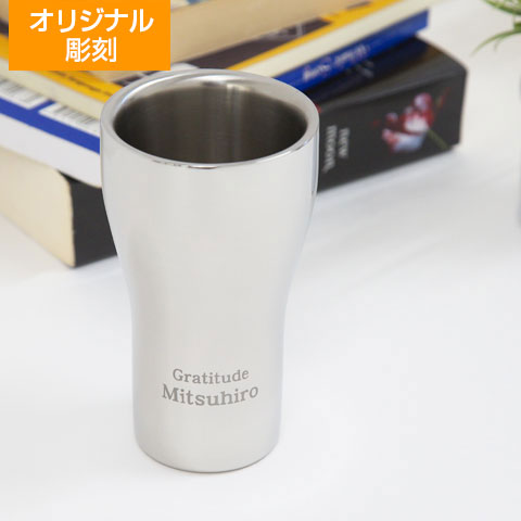 オリジナルステンレスタンブラー　TSUBAME　W構造　[手描き・オリジナルデザイン]