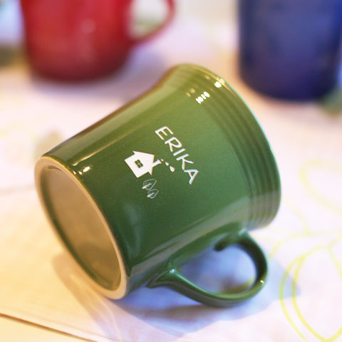 オリジナルマグカップ　カラフル　[手描き・オリジナルデザイン]