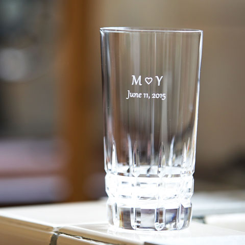 オリジナルハイボールグラス　ダイヤカット　[手描き・オリジナルデザイン]