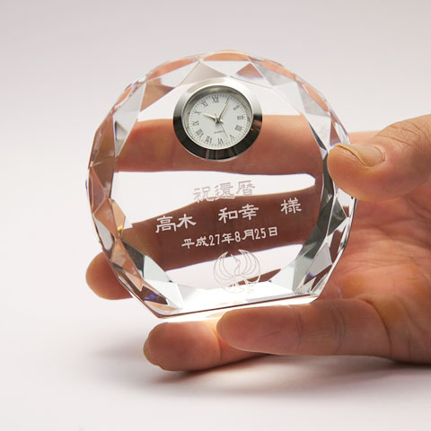 オリジナル置き時計 シェル [手描き・オリジナルデザイン]