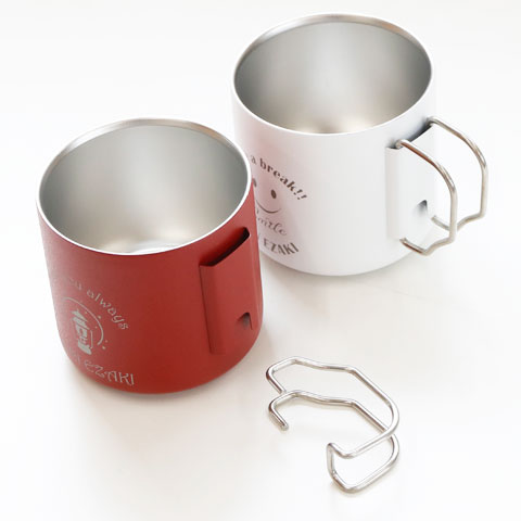 ハンドルが取り外せるオリジナルステンレスサーモマグ[手描き・オリジナルデザイン]