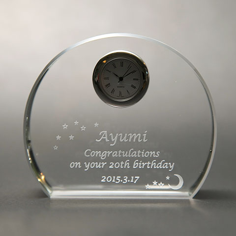 オリジナル置き時計 アーチ [手描き・オリジナルデザイン]