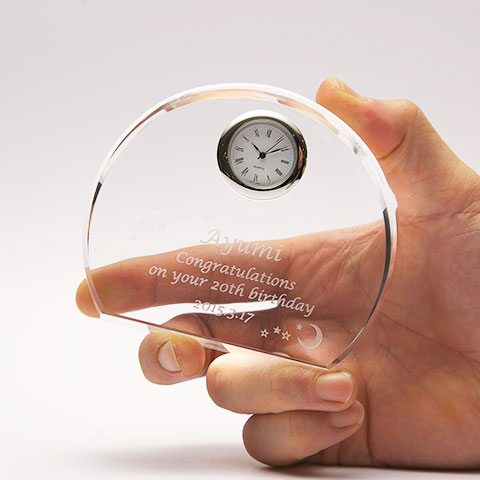 オリジナル置き時計 アーチ [手描き・オリジナルデザイン]