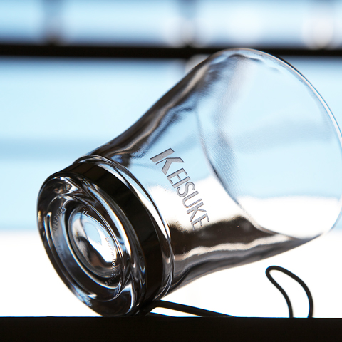 耐熱ガラス名入れマグカップ