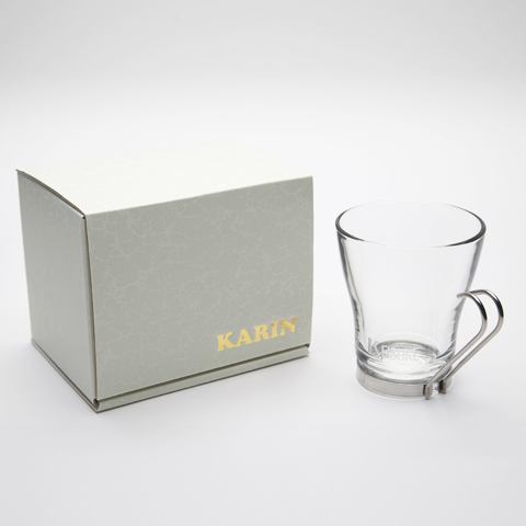 耐熱ガラス名入れマグカップ