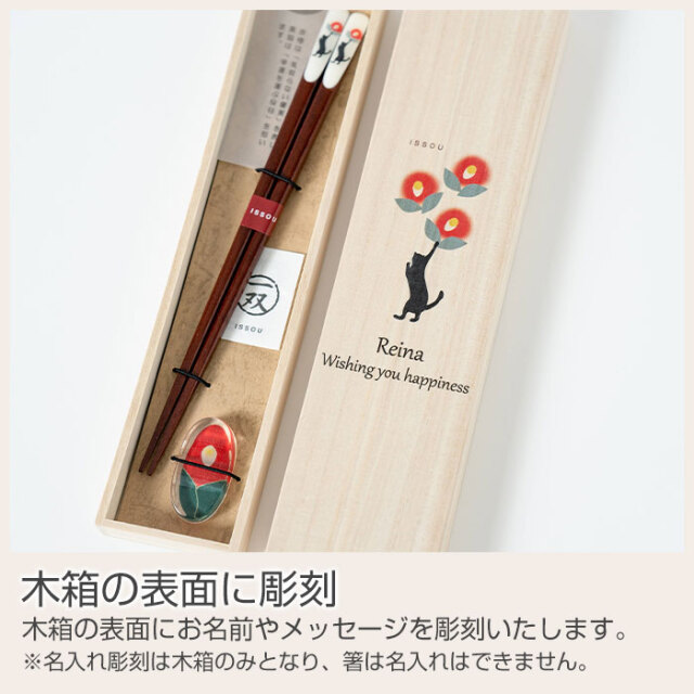 木箱の表面に彫刻