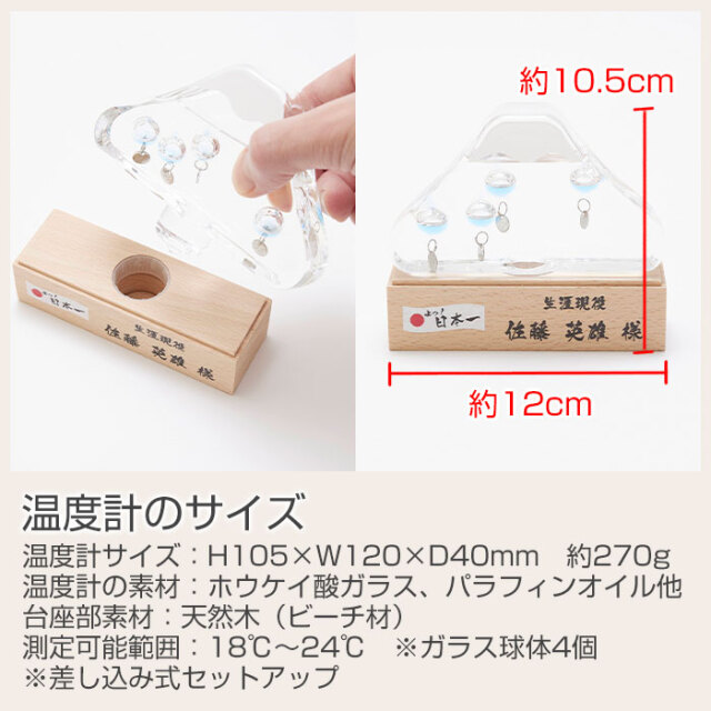 温度計のサイズ