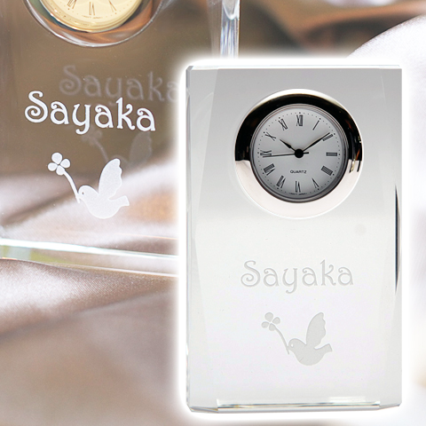 結婚記念日や誕生日プレゼントに　クリスタル時計　スタンダード