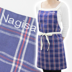 親しい方への結婚祝いに・名入れ刺繍エプロン　デイリーチェック