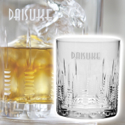 名入れロックグラス　グレースライン