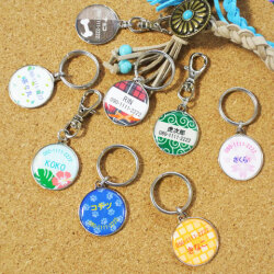 オリジナルデザインで作れるペット用迷子札 丸型[手描き・オリジナルデザイン]