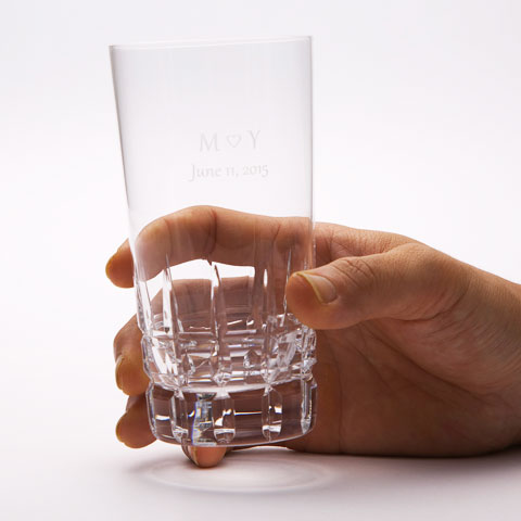 オリジナルハイボールグラス ダイヤカット [手描き・オリジナル