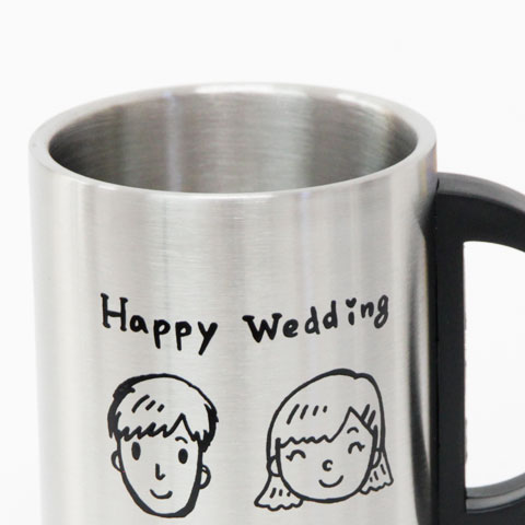 オリジナルステンレスマグカップ 270ml [手描き・オリジナルデザイン