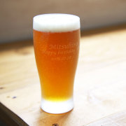 オリジナルビアグラス　きらめき　[手描き・オリジナルデザイン]